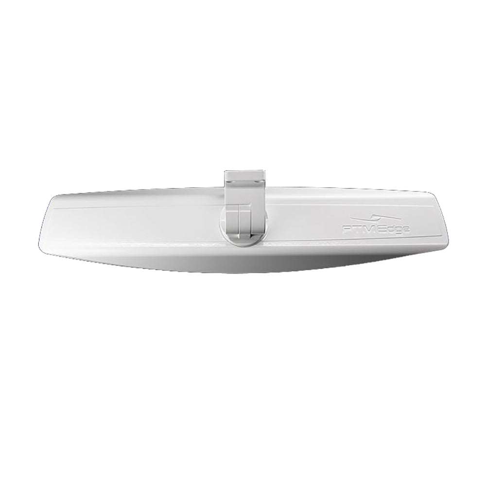 PTM Edge VX-140 white center console mirror with mount, 140-degree viewing angle, powder-coated aluminum bracket