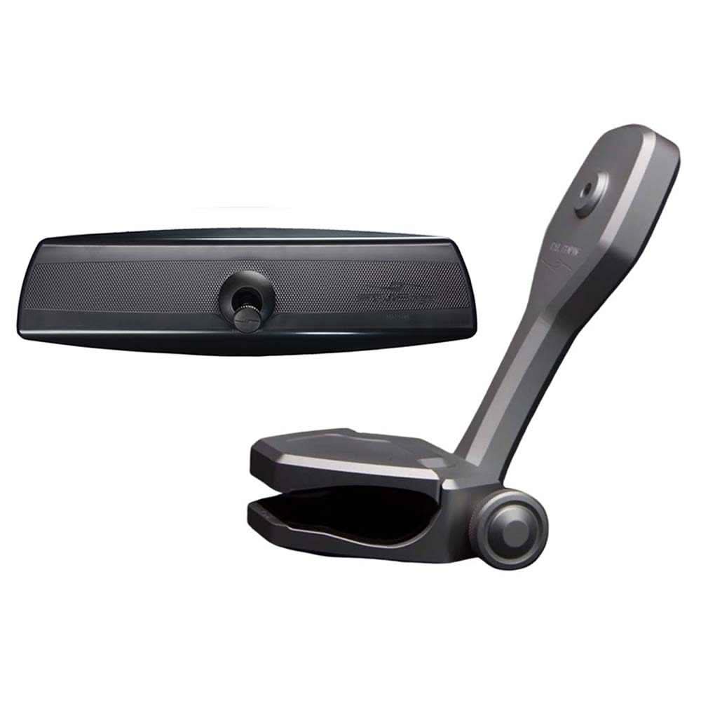 PTM Edge Mirror/Bracket Kit with VR-140 PRO panoramic mirror and ZXR-361 titanium grey bracket