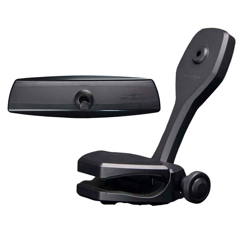 PTM Edge VR-140 PRO panoramic mirror and ZXR-361 black windshield mount bracket kit