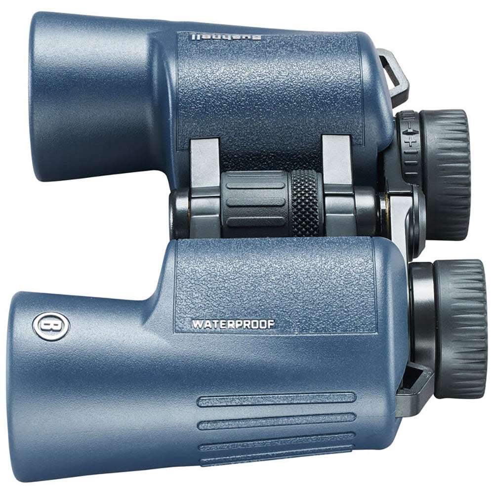 Bushnell 12x42mm H2O waterproof dark blue binoculars with Porro prism and twist-up eyecups