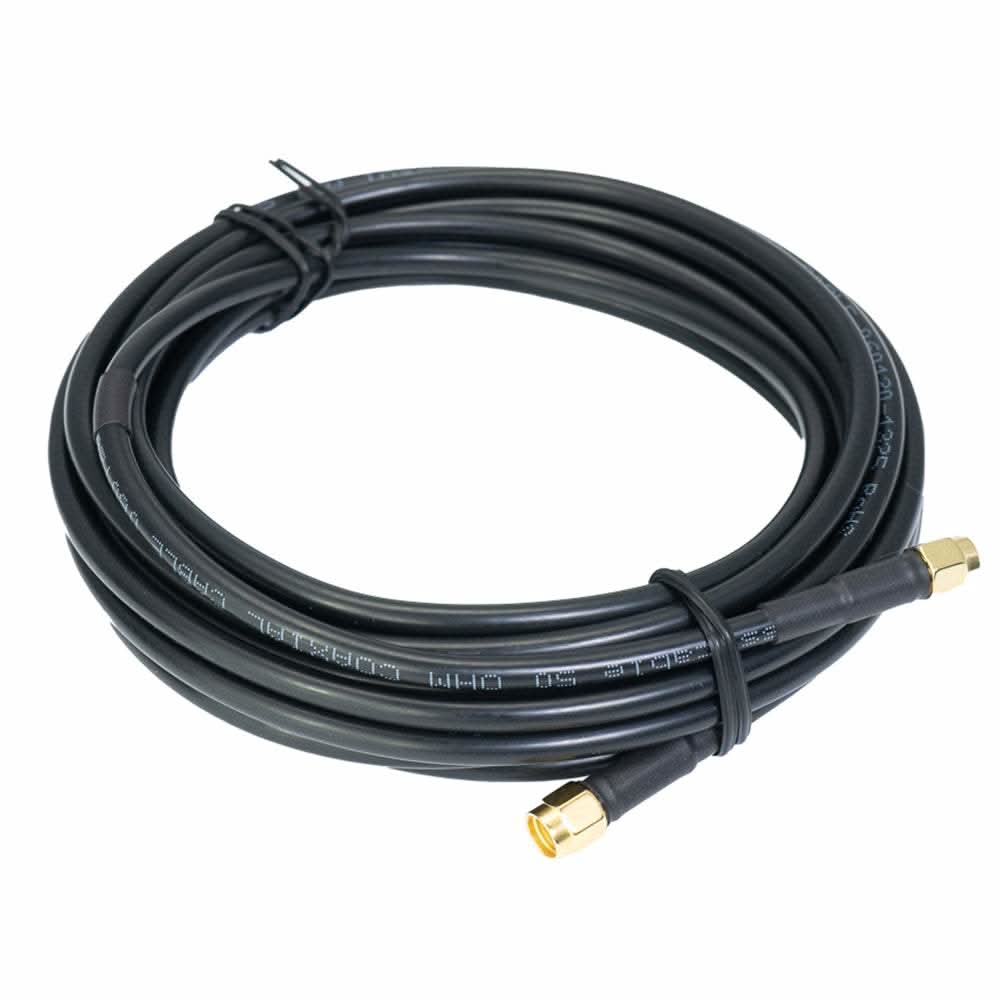 Vesper Cellular Low Loss 5M coaxial cable with SMA connectors for Cortex antenna