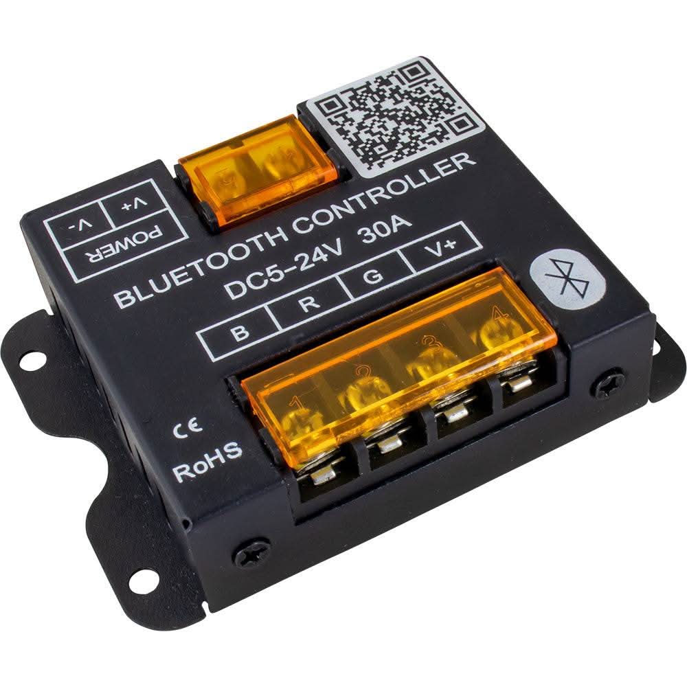 Sea-Dog Bluetooth Smart Phone Controller for RGB LED lights with 30A, DC 5-24V, app control, and RGB mode settings