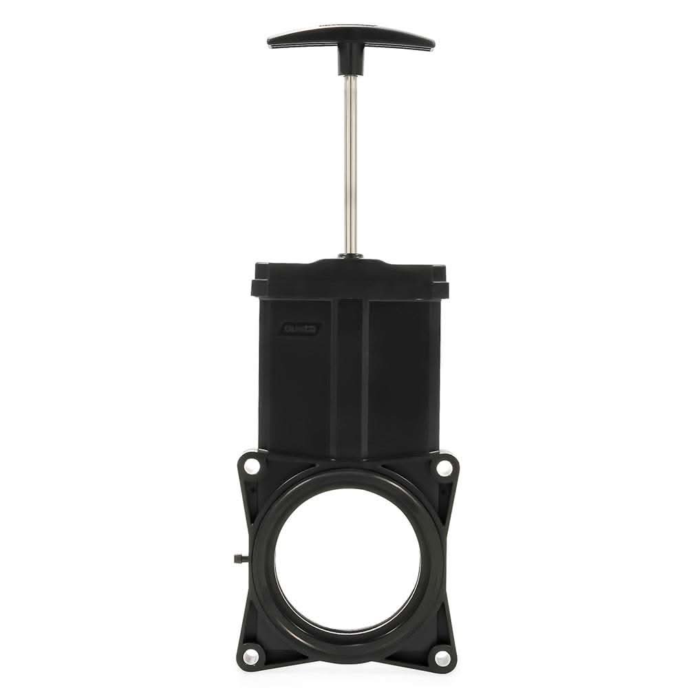 Camco 3 inch RV waste valve with plastic handle and installation hardware for black water system replacement