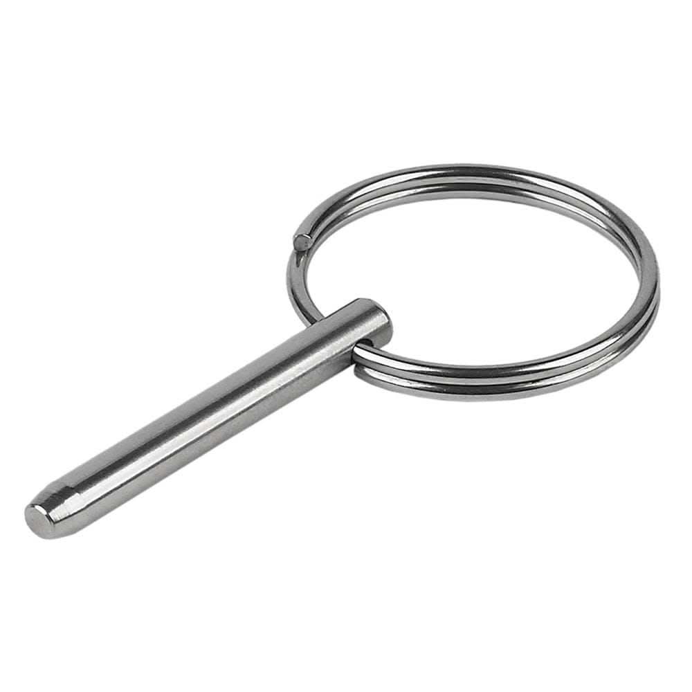 Schaefer Quick Release Pin 3/16 inch x 1.5 inch stainless steel grip with key ring