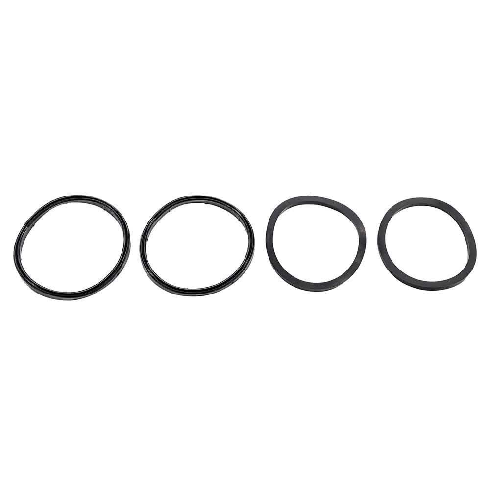 Camco Sewer Hose Fitting Gaskets set for bayonets and elbows, 2 each type, odor-tight seal replacement rings