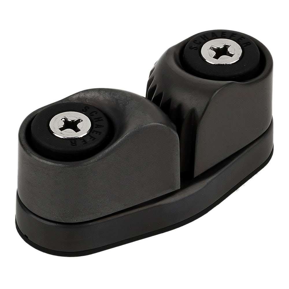 Schaefer Fast Entry Cam Cleat large black marine cleat with die cast aluminum cams and Delrin ball bearings