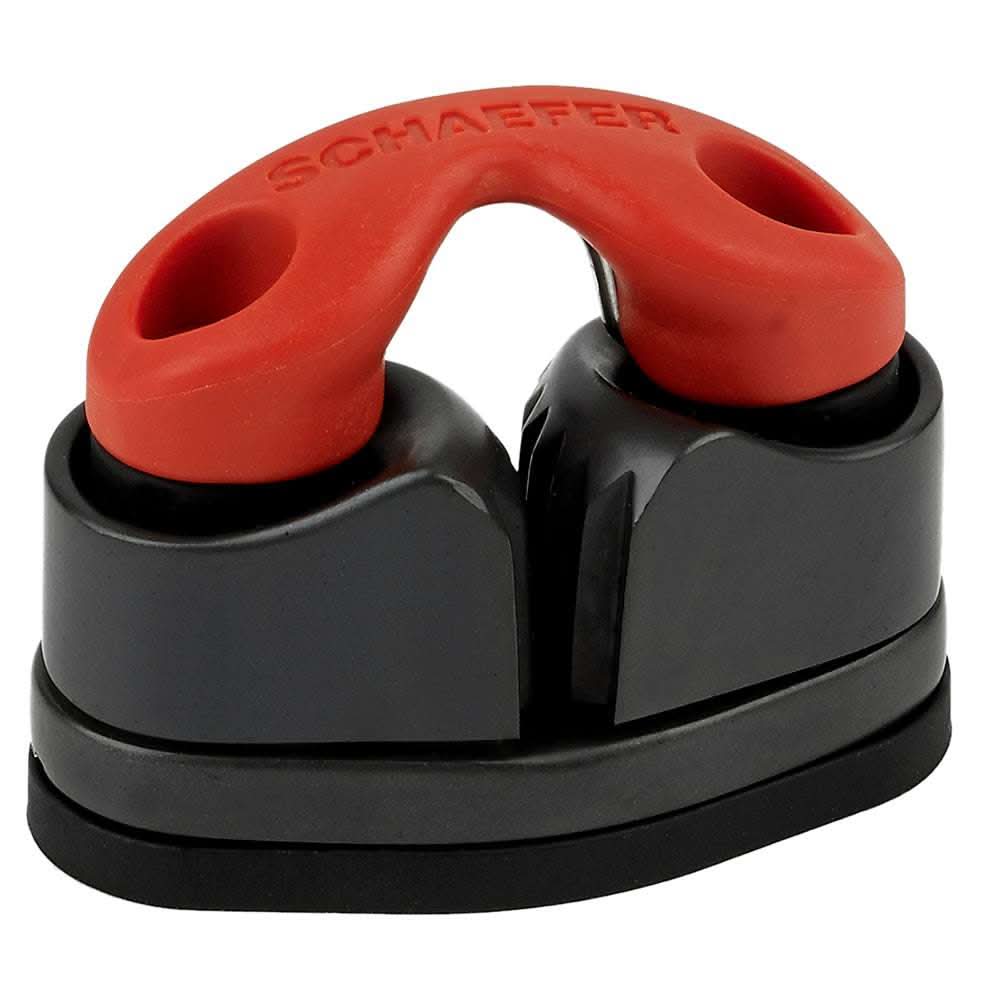 Schaefer Cam Fairlead in red with black base, model 77-17-RED, marine hardware accessory