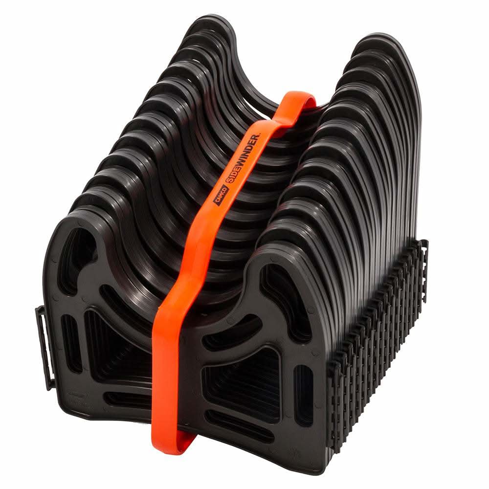 Camco Sidewinder 15' plastic sewer hose support with deep cradles and carrying handle