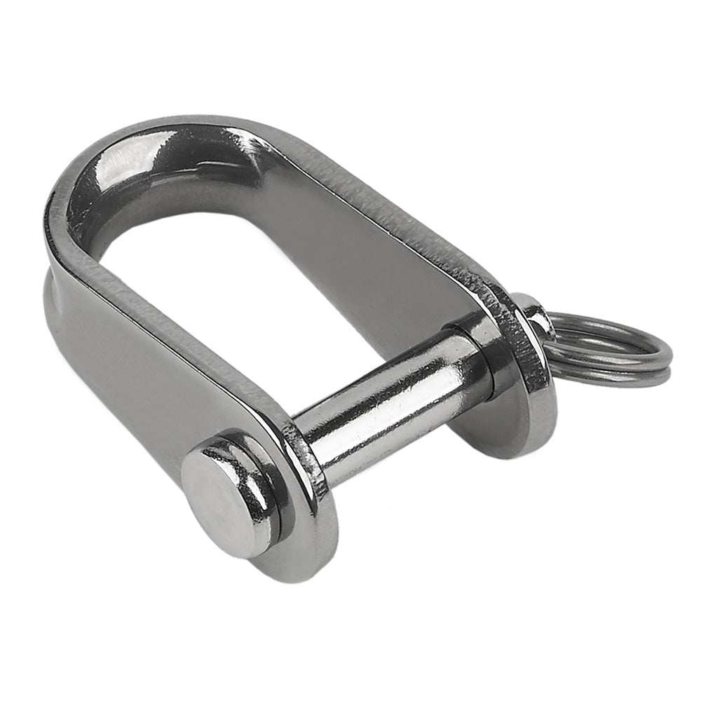 Schaefer stamped 1/4 inch D shackle stainless steel marine hardware