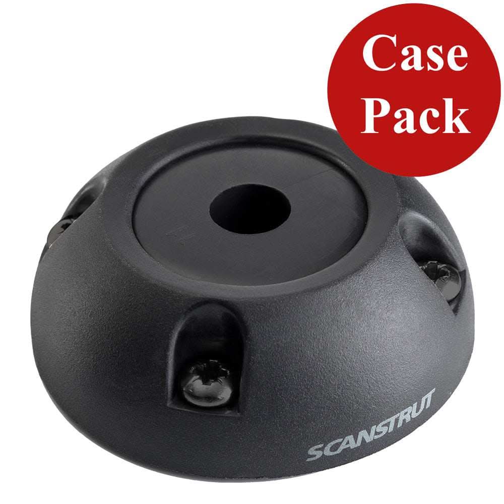 Scanstrut black vertical cable seal with waterproof IP68 rating, dome-shaped design, and easy installation, sold in a 5-pack