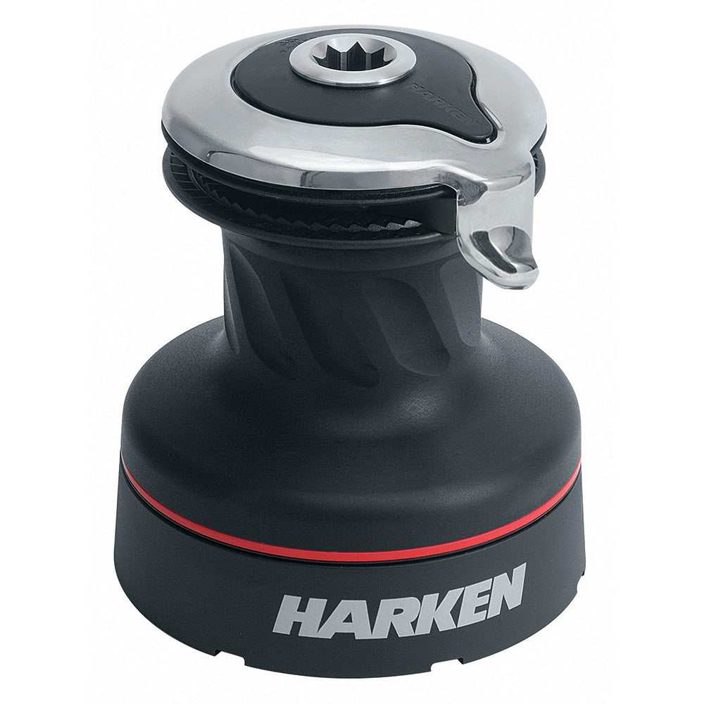 Harken 50 Self-Tailing Radial Aluminum Winch 2 Speed black and silver sailing hardware tool
