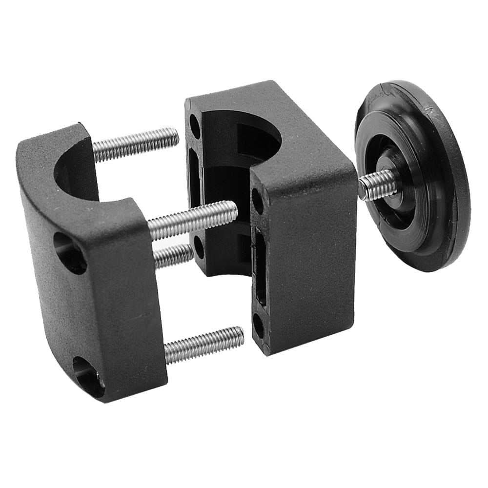 Polyform Swivel Connector for 7/8" to 1" rail, black ABS plastic, TFR-402 model