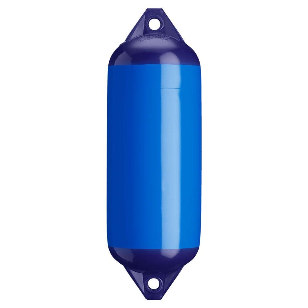 Blue Polyform F-2 Twin Eye Fender 8.2x25 inches for boat protection