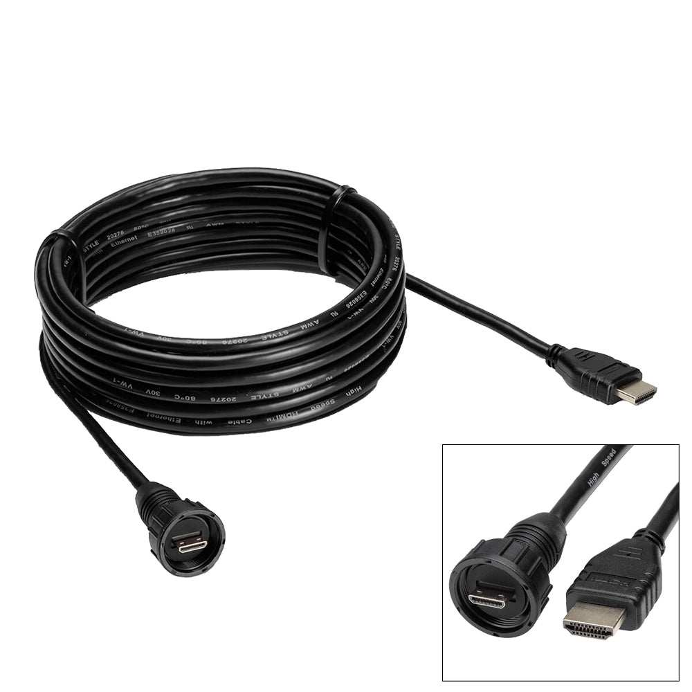 Humminbird AD HDMI Cable for APEX Chartplotters 3M marine-rated video cable with HDMI connectors
