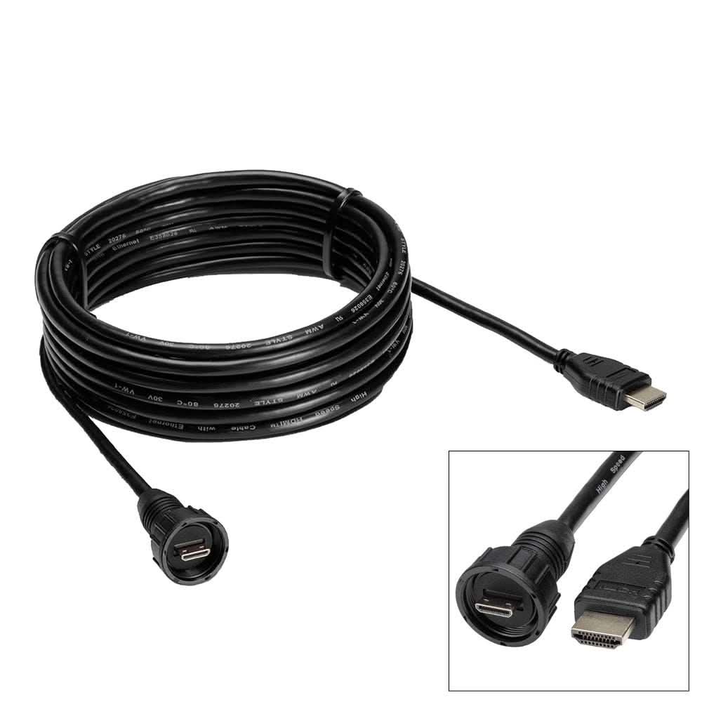 Humminbird AD HDMI Cable for APEX Chartplotters 3M marine-rated video cable with HDMI connectors