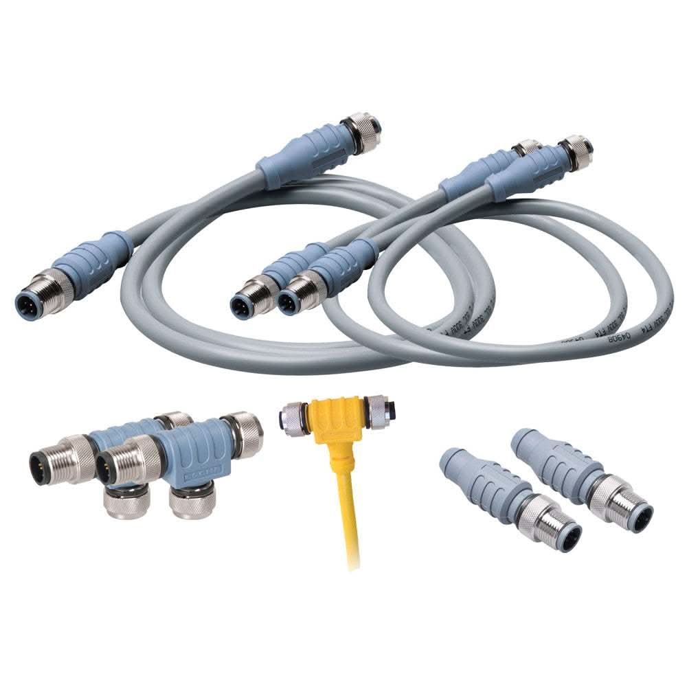 Maretron NMEA 2000 Starter Kit with durable cables and connectors for marine network setup