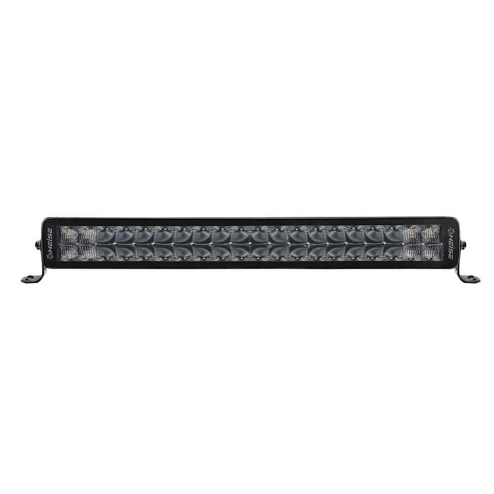 HEISE Dual Row Blackout LED Lightbar 22 inch black die-cast aluminum housing with combo flood and spot beam pattern