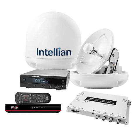 Intellian i3 US System with DISH/Bell MIM-2 (with 3M RG6 Cable) 15M RG6 Cable & DISH HD Wally Receiver - B4-309DNSB2