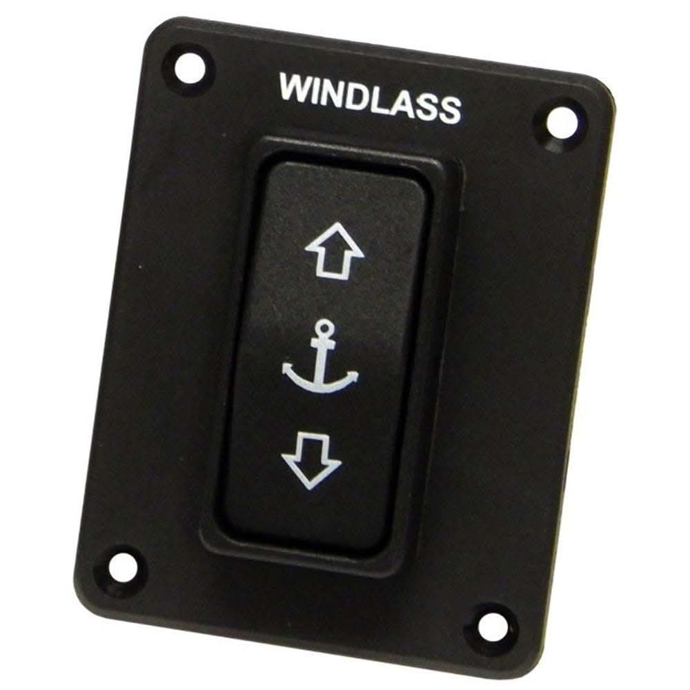 Lewmar Guarded Rocker Switch up/down for windlass control black plastic 12/24V