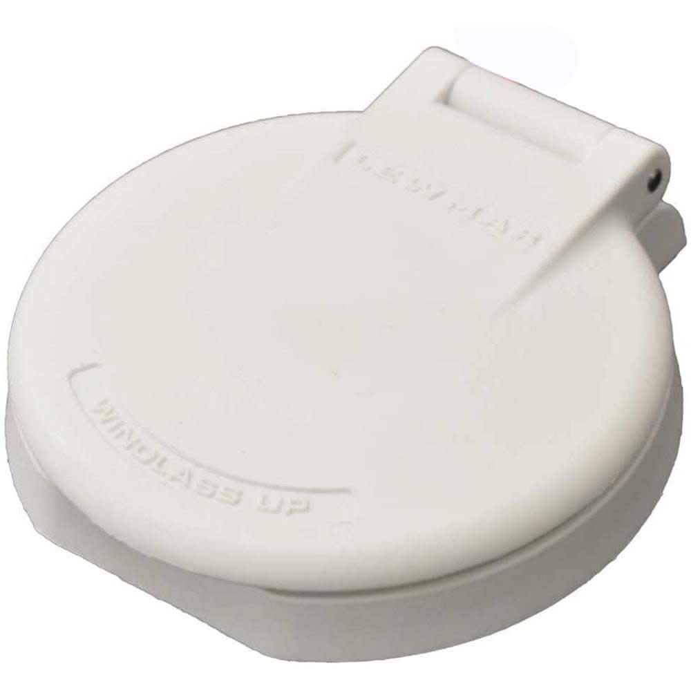 Lewmar Deck Foot Switch white plastic windlass up with hinged cover for 12/24V electric windlass
