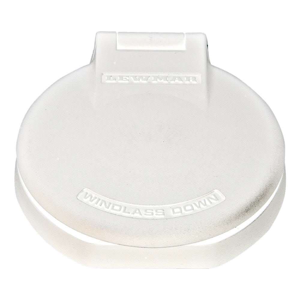 Lewmar deck foot switch white plastic windlass down cover 12-24V