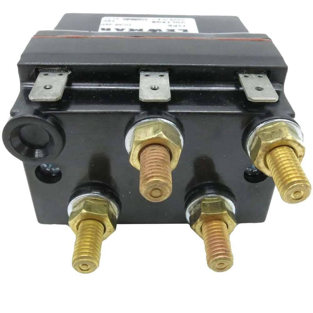 Lewmar Windlass Control Solenoid 12V electrical component with brass terminals for marine windlass systems