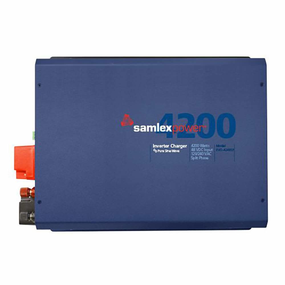 Samlex EVO-4248SP 4200W 120/240V split phase pure sine wave inverter charger with 60 AMP battery charger and transfer switch