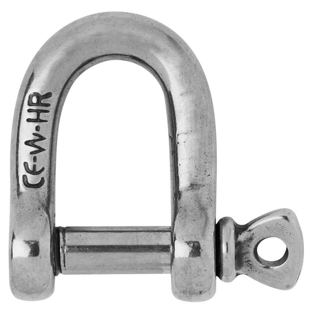 Wichard HR D Shackle stainless steel 15/64 inch diameter heavy-duty marine hardware