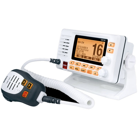 Uniden UM725 Fixed Mount VHF with GPS & Bluetooth - White - UM725GBT