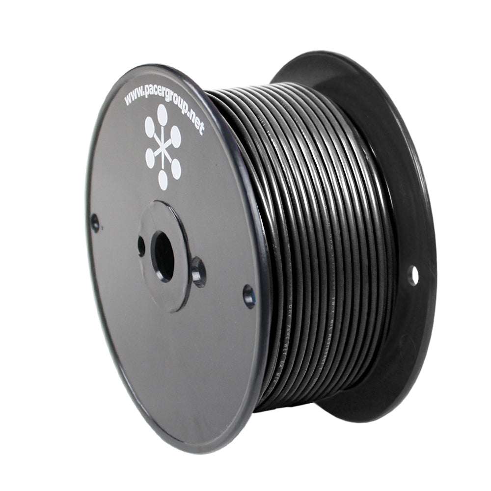 Pacer Black 18 AWG marine wire spool 250 feet corrosion resistant flexible PVC insulation