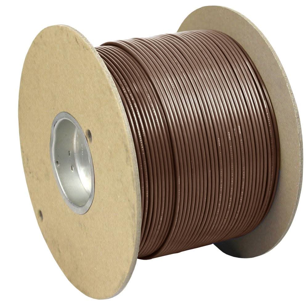 Pacer Brown 16 AWG Primary Wire 1000ft spool marine-grade flexible tinned copper wire