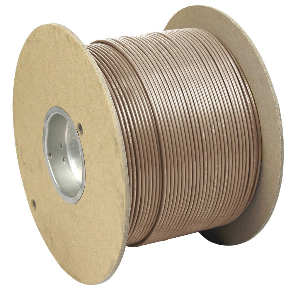 Pacer Tan 16 AWG marine primary wire spool, 1000 feet, flexible tinned copper, durable PVC insulation, corrosion resistant, UL and ABYC compliant