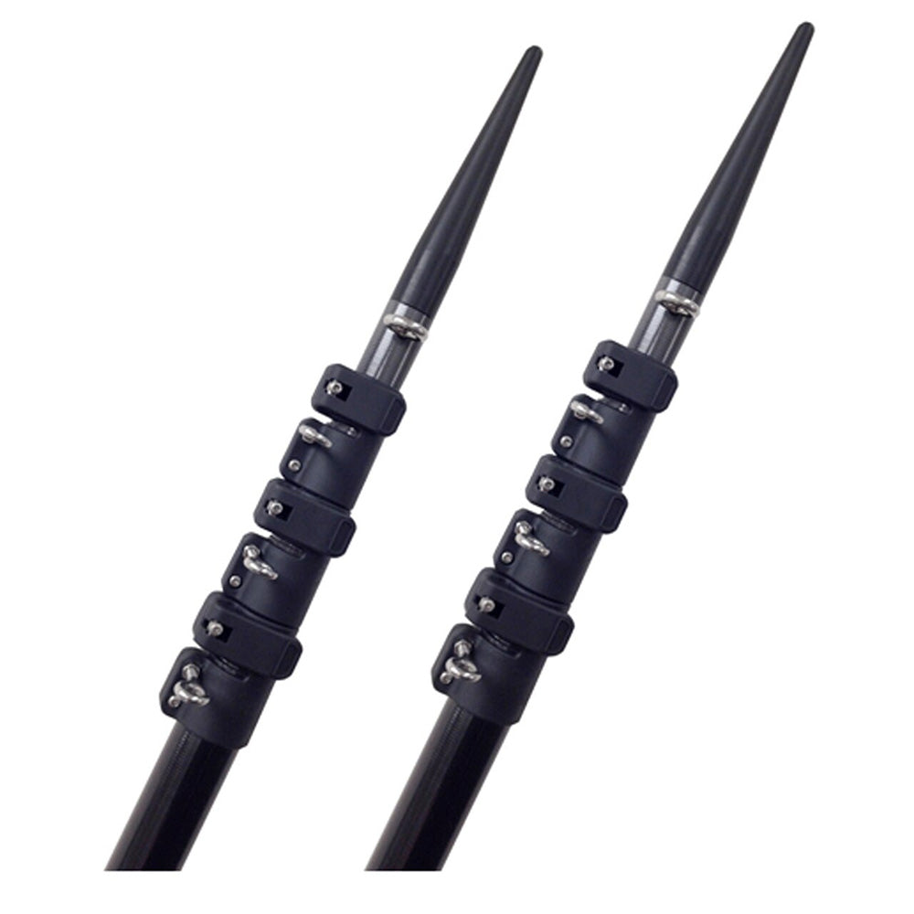 Lee's Tackle 16' Telescoping Carbon Fiber Outrigger Poles Sleeved f/TACO Bases - CT3916-9002