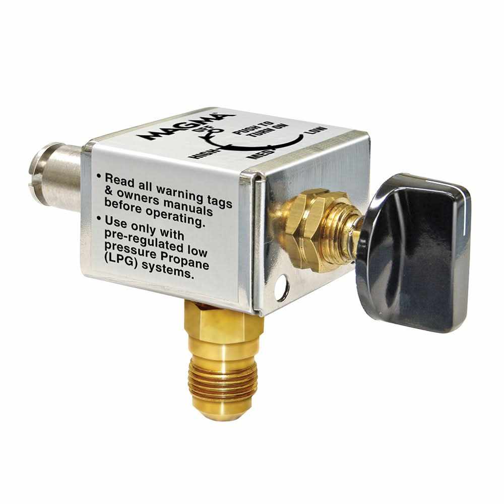 Magma LPG low pressure valve for 12x18 inch grills with brass and stainless steel components
