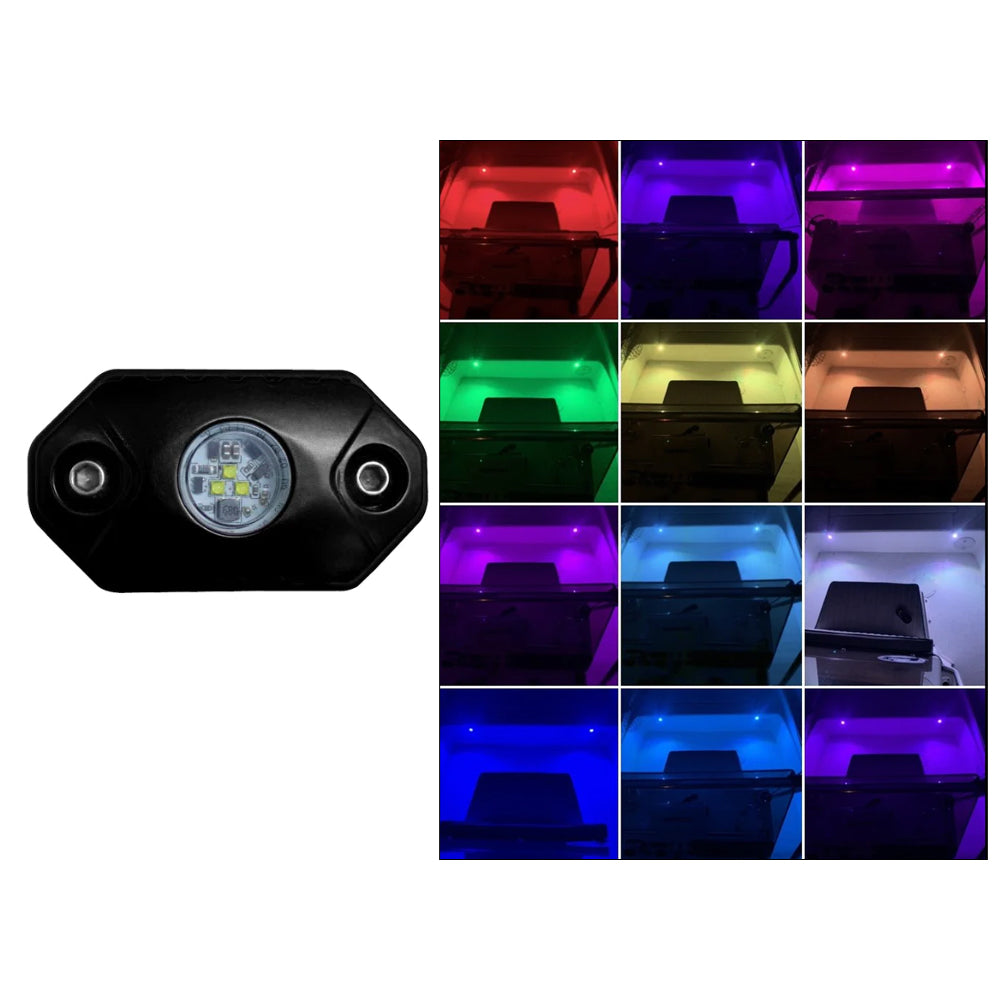 Black Oak Rock Accent Light - RGB - Black Housing - RL-RGB