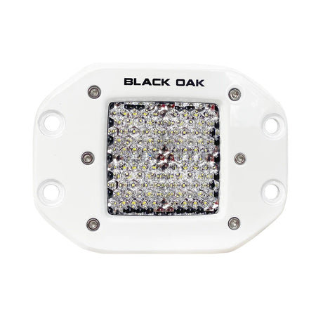 Black Oak Pro Series 2" Flush Mounted Diffused Light - White - 2DM-FPOD10CR