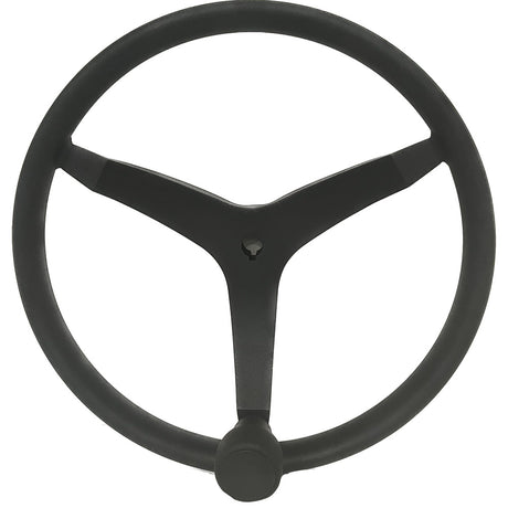 Uflex - V46 - 13.5" Stainless Steel Steering Wheel w/Speed Knob - Black - V46B