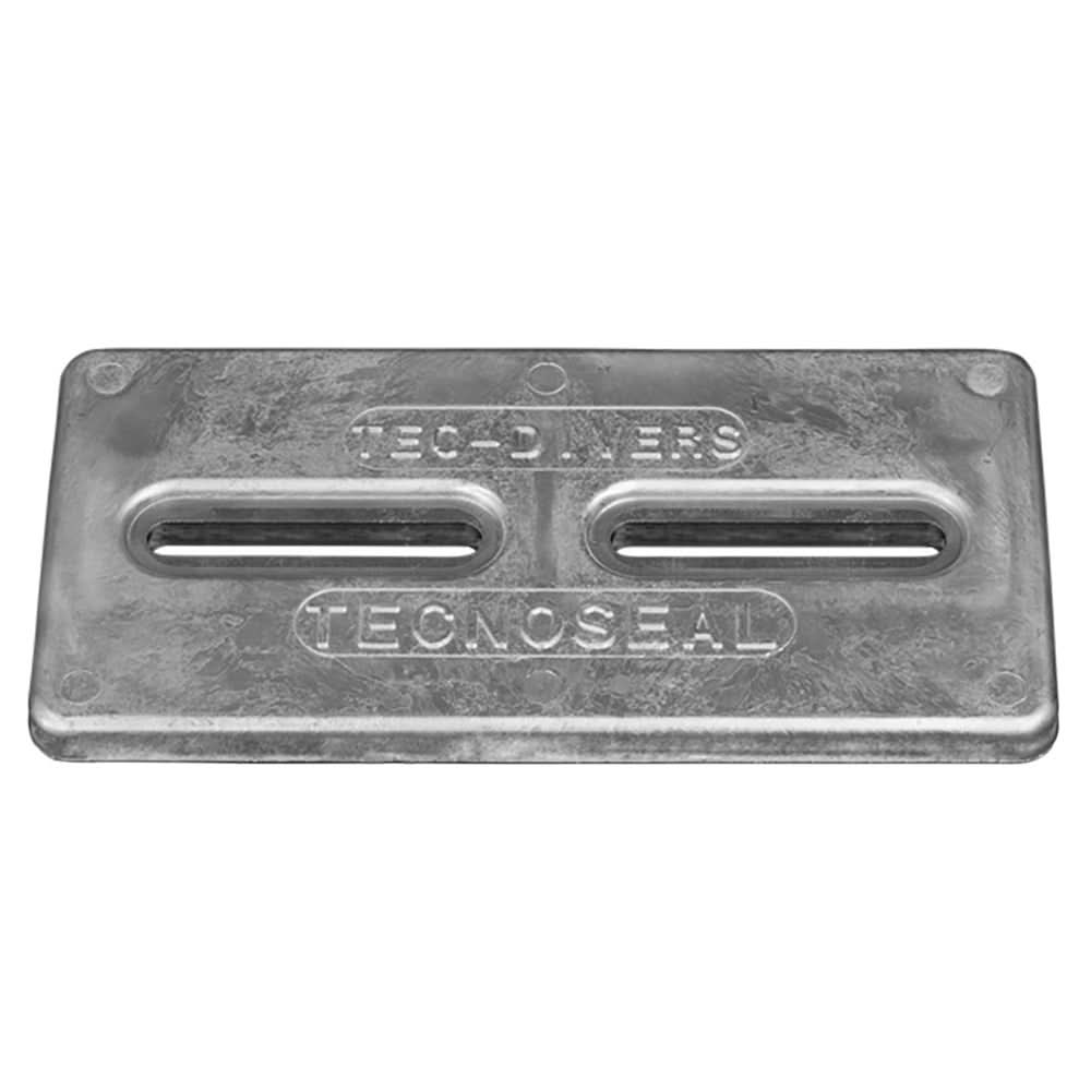Tecnoseal Rectangular Zinc Plate Anode w/Inserts - 12" x 6" x 1" - TEC-DIVERSD