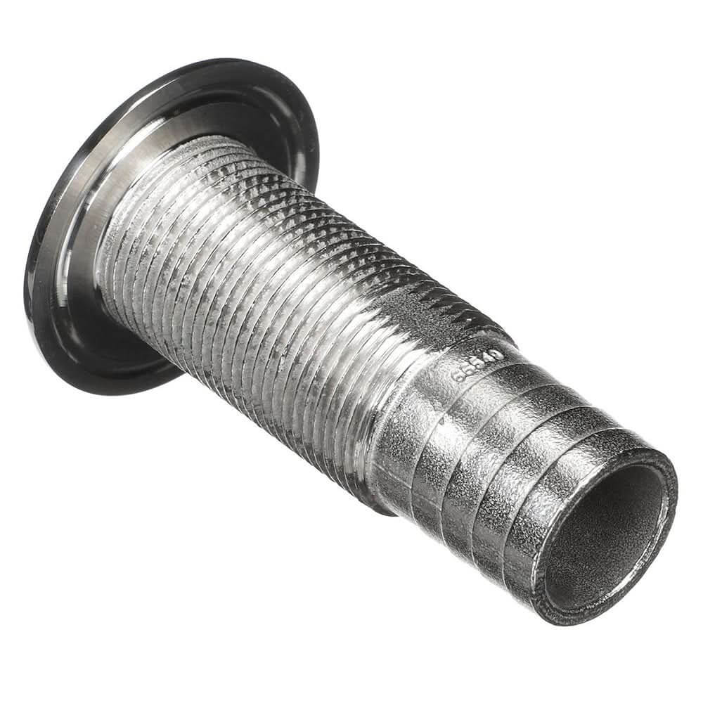 Attwood Stainless Steel Thru-Hull Standard Straight Barbed - 1-1/8" Inner Diameter - 66549-3