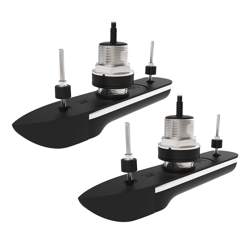 Raymarine RVM-412 Stainless Steel Thru-Hull Pair, 12 Degree Deadrise & 10M Cable - T70543