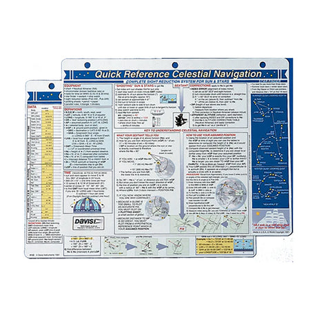 Davis Quick Reference Celestial Navigation Card - 132