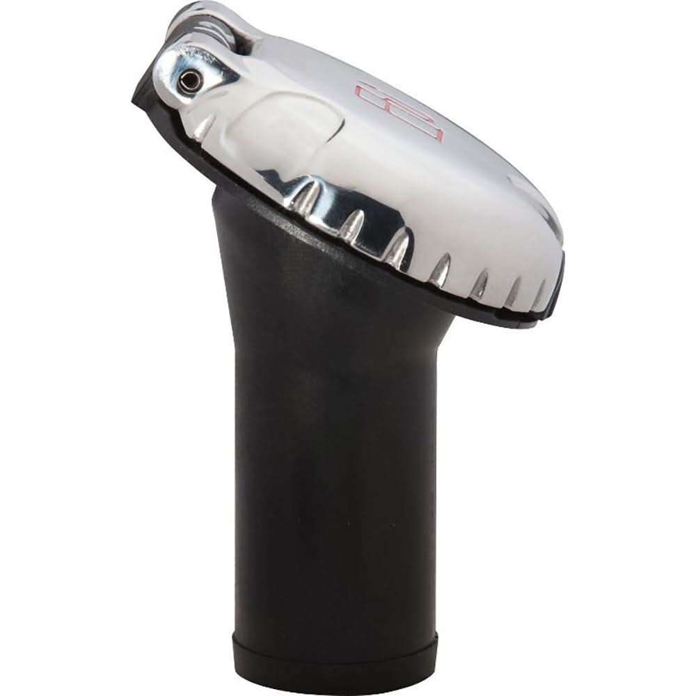 Attwood Deck Fill f/Carbon Canister System - Angled Body & Scalloped Stainless Steel Cap - 99DFCCAS1S