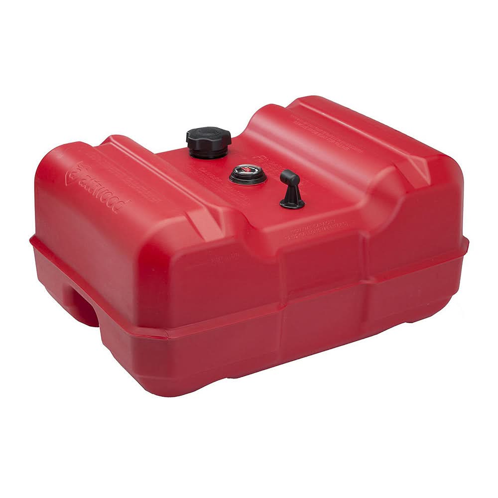 Attwood Portable Low Profile Fuel Tank - 12 Gallon w/Gauge - 8812LLPG2