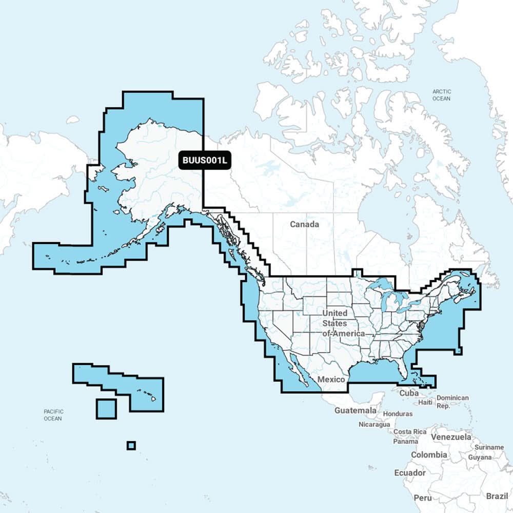 Garmin Navionics+ BUS001L U.S. & Coastal Canada Built-In Chart Updates - microSD /SD & 1-Year Subscription - 010-13177-00