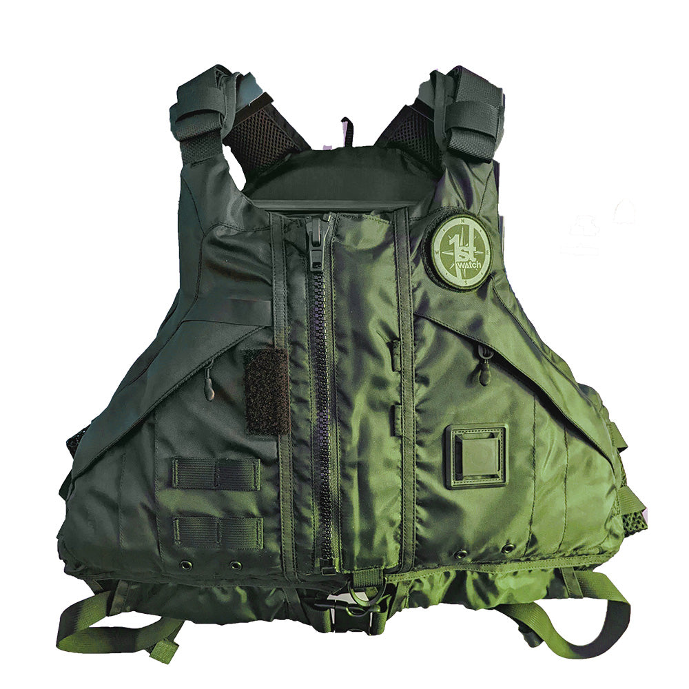 First Watch AV-1000 Kayak Style Duty PFD - Green - M/L - AV-1000-GN-M/L