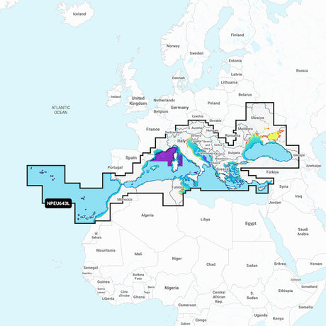 Navionics NPEU643L - Mediterranean & Black Sea - Navionics Platinum+ - 010-C1351-40