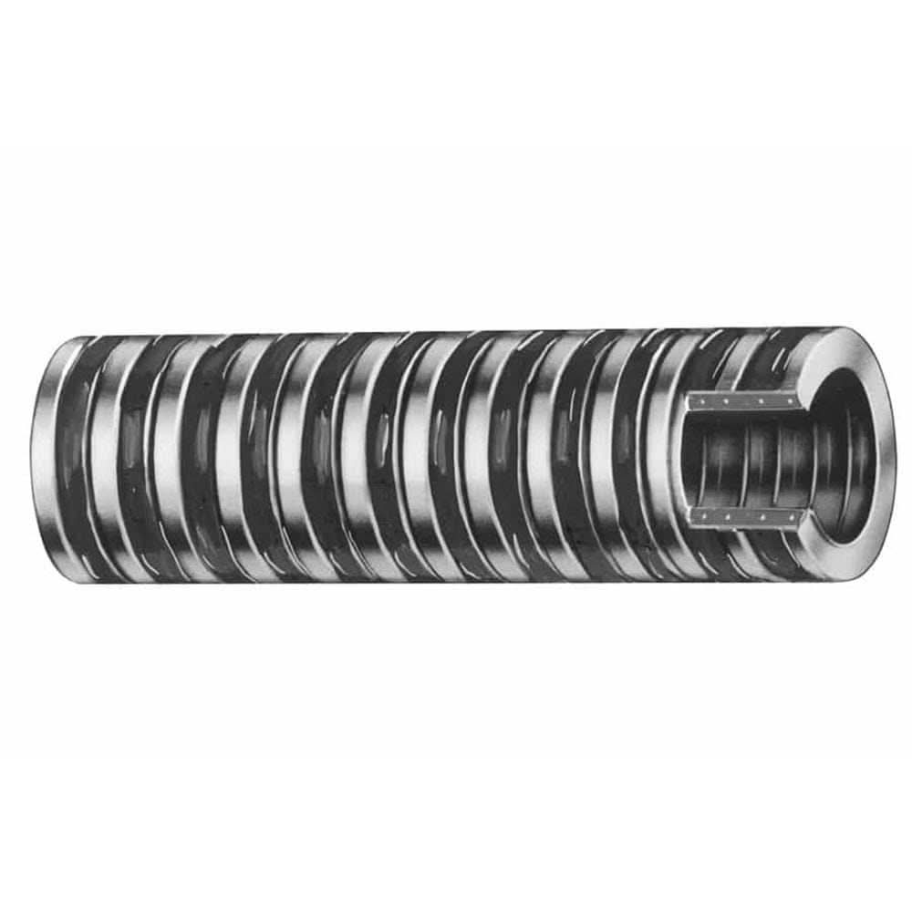 Clear heavy duty PVC bilge and livewell hose with black helix reinforcement, 1-1/8 inch diameter, 50 feet long