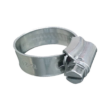 Trident Marine 316 SS Non-Perforated Worm Gear Hose Clamp - 3/8" Band Range - 5/8" 15/16" Clamping Range - 10-Pack - SAE Size 8 - 705-0121