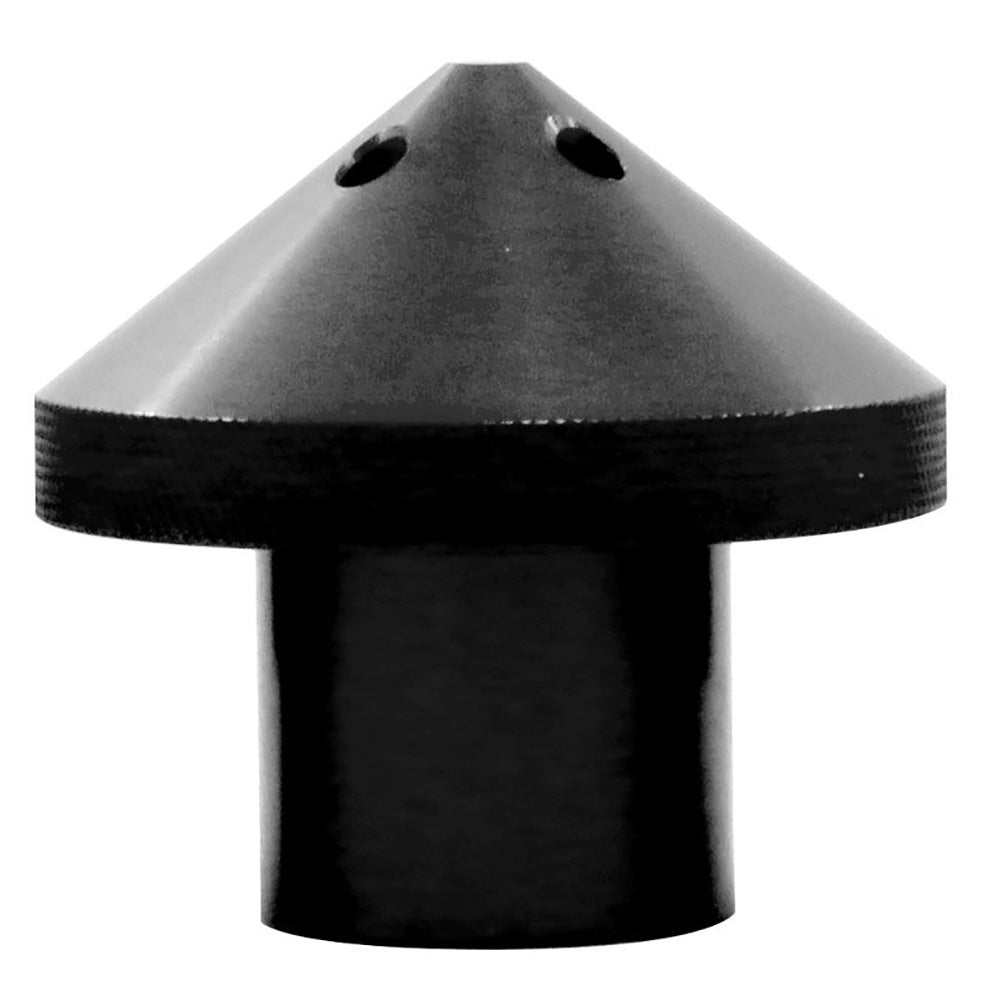 T-H Marine G-Force ELIMINATOR black prop nut for Lowrance Ghost trolling motor with cooling ports and noise reduction.