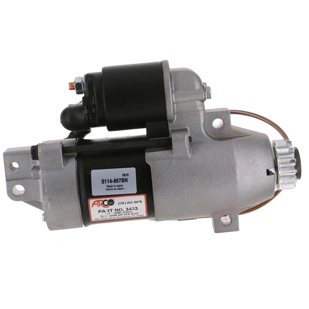 ARCO Marine Premium Replacement Yamaha Outboard Starter 13 Tooth 3433 for 150-250 HP 4-Stroke engines
